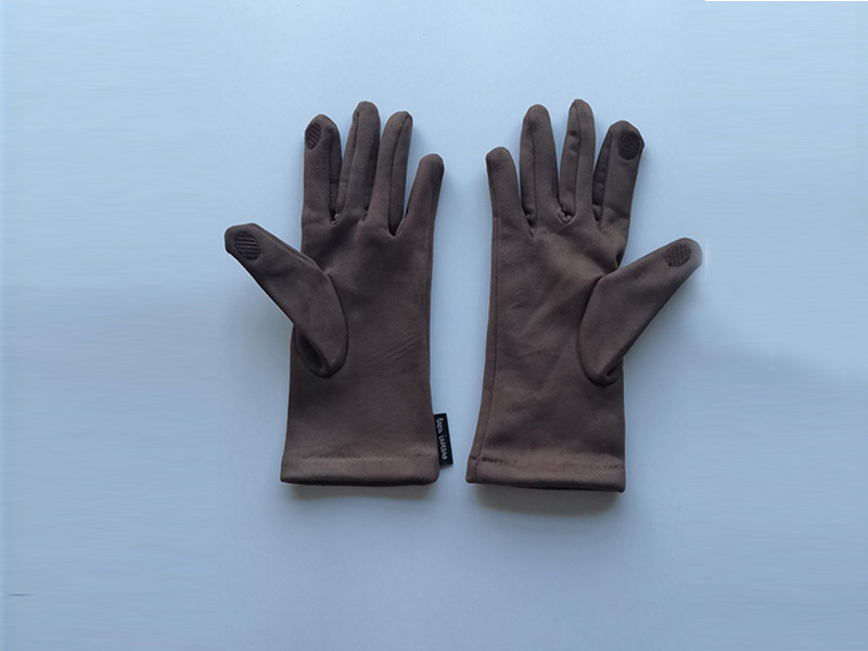 Women's style suede gloves touch screen gloves - 5