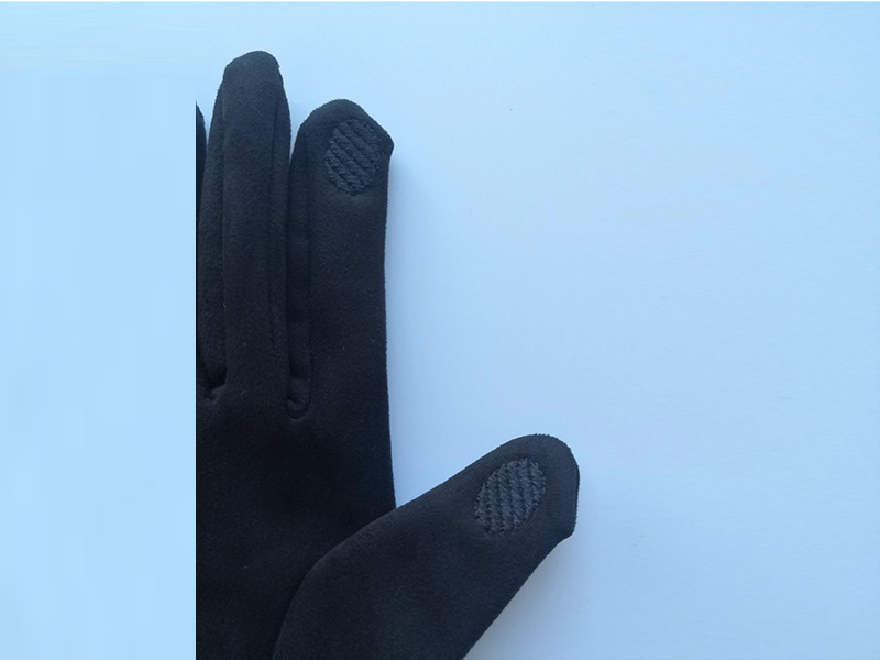 Women's style suede gloves touch screen gloves - 8