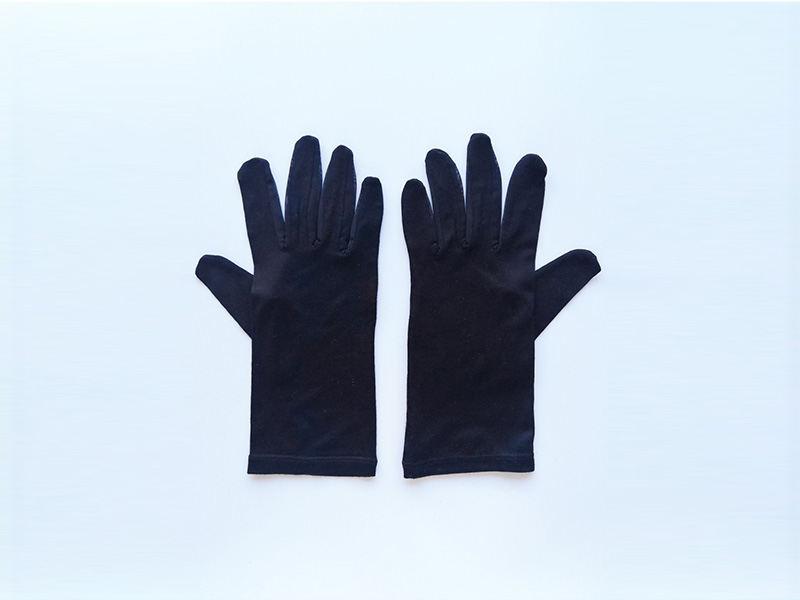 UV protection solid color gloves with grid cloth splicing and cool feeling-6